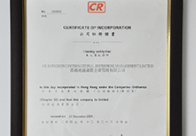 港盛香港公司證書